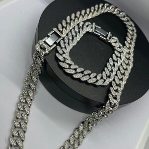 Stainless Steel 12mm Miami Cuban Curb
Chain and bracelet